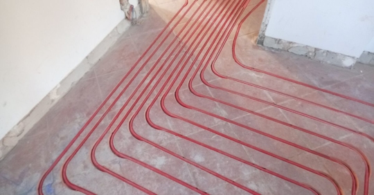 radiant floor heating system